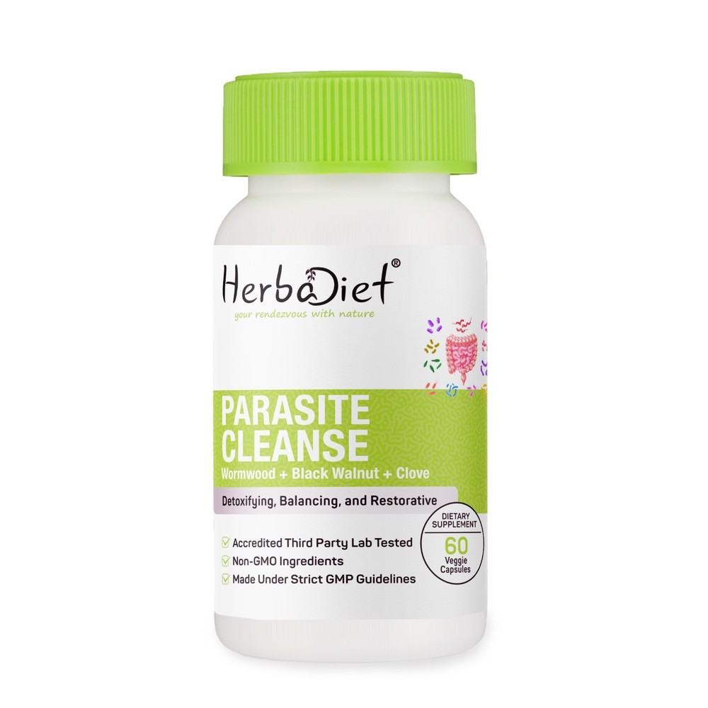 Parasite Cleanser Capsules Natural Detox Cleanse | Wormwood, Black Walnut, Clove