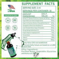 Soursop Bitters Liquid Drops 10 in 1 with Sea Moss, Moringa, Turmeric, Black See