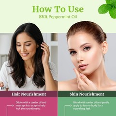 SVA Japanese Peppermint Essential Oil 4 Oz – 100% Pure, Natural & Premium Thera