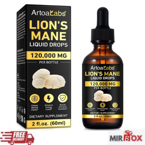 Lions Mane Mushroom Supplement Drops – Organic Lion’s Mane Mushroom Liquid Tinct