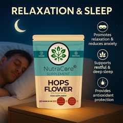 Hops Flower Extract Capsules 5500mg (10% Polyphenols) Immune Health-180Caps