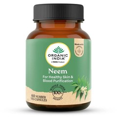 Organic India Neem 60 Veg Capsules Ayurvedic Herbal Skin Wellness 3 Pack