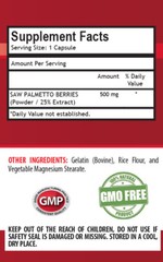 Prostate health complex- SAW PALMETTO EXTRACT – 2 B/200 -saw palmetto hair loss