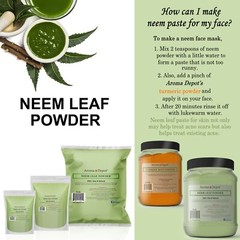 Neem Powder Dried Leaf 100% Pure & Natural Raw Vegan (Azadirachta indica)