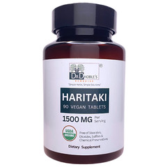 Dr. Dhoble’s Remedies USDA Organic Haritaki, No Extract, Vegan 90 Tablets