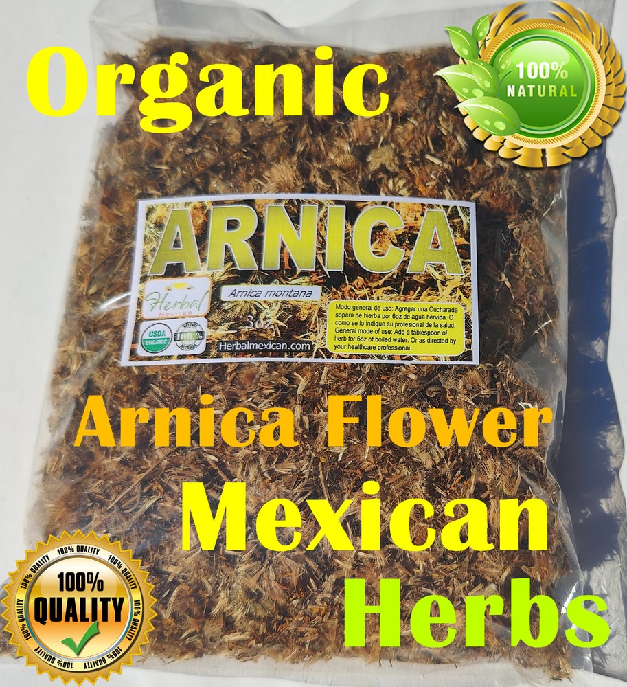 arnica, organic arnica, arnica flower, premium arnica flower 3 oz !!!