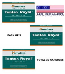 Tentex Royal Himalaya 10 Capsules USA Seller Free Shipping (Pack Of 3)