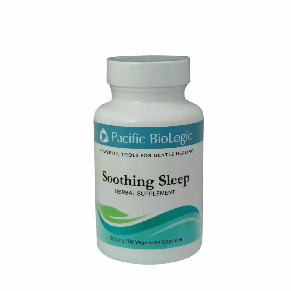 Pacific BioLogic Soothing Sleep 500 mg, 60 Vegetarian Caps – Newest Expiration