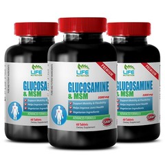 collagen supplement – Glucosamine & MSM 3200mg – arthritis support 3 Bottles