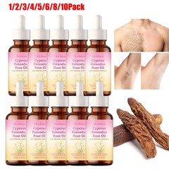 8/10 Pack Cyperus Rotundus Oil for Hair Removal Reducing Body Hair Growth 60ml