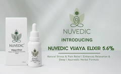 Nuvedic Vijaya Elixir 5.6% – Advanced Formula for Pain, Sleep & Relaxation 30Ml
