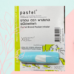 Inhaler for Cold Pastel Pocket Light Menthol fresh Nasal Congestion Relief 6 Pcs