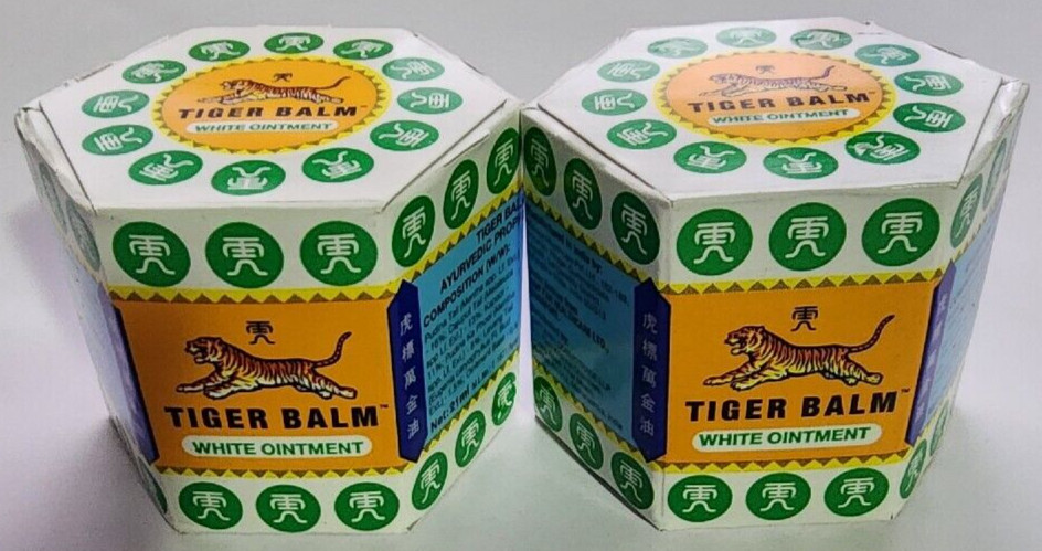 Tiger Balm (White) Super Strength Pain Relief Ointment 21ml (pack of 2) by Tiger