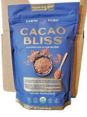 Earth Echo Cacao Bliss – Ceremonial Grade Organic Raw Cacao Powder with MCT Oil