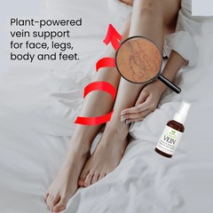VEIN Natural Varicose and Spider Vein Support Cream for Face, Legs & Body
