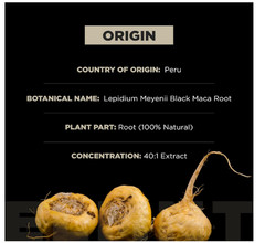 Organic Black Maca Root with Ashwagandha -Highest Potency 40,000mg 40x Strength
