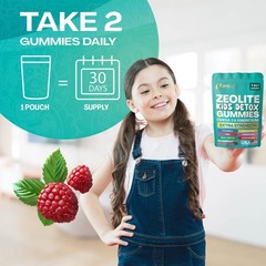 Zeolite Kids Gummies, 9-in-1 with Zeolite, Omega-3, Magnesium, Elderberry, Vi…