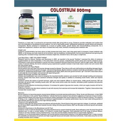 Colostrum 500mg Muscle Support & Cholesterol Control 660 Heart Health Supplement