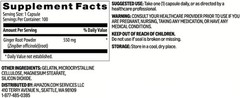Natural Ginger Root Capsules 550mg – 100 Count for Digestive Comfort & Wellness