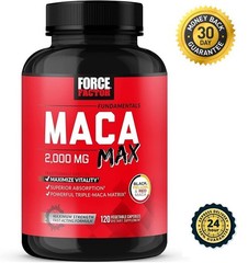 Maca Max by Force Factor – Powerful Maca Root Pills for Energy, Drive & Focus