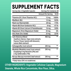 Calm Support Supplements Soothing Stress Emotional Well-Being 30-120 Capsules