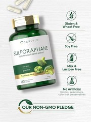 Sulforaphane Broccoli Sprout Extract Capsules | 400 mcg | 180 Count | by Carlyle