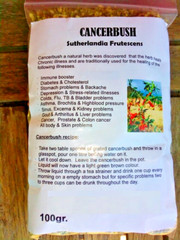 4 x Sutherlandia frutescens (Cancerbush) 100 g / 3.5 oz shredded, immune booster