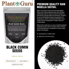 Black Cumin Seeds 8 oz. Whole Seed NIGELLA SATIVA Kalonji Herb Comino Negro