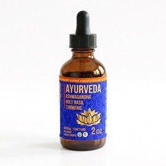 Ayurveda Synergy Tincture 1:3 Potency – Ashwagandha, Holy Basil & Turmeric USA