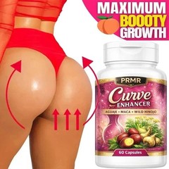 Aguaje + Black Maca + Fenugreek – Natural Glute, Hip & Curve Enhancer – 60 Caps