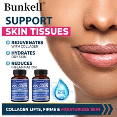 Collagen 2400mg w/Hyaluronic Acid, Biotin, Bone Joint, Wrinkles, Fat Burning