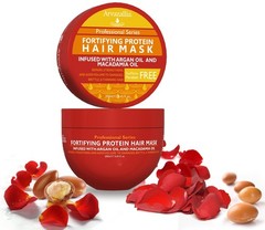 Arvazallia Fortifying Protein Hair Mask and 8.45 Fl Oz (Pack of 1), White