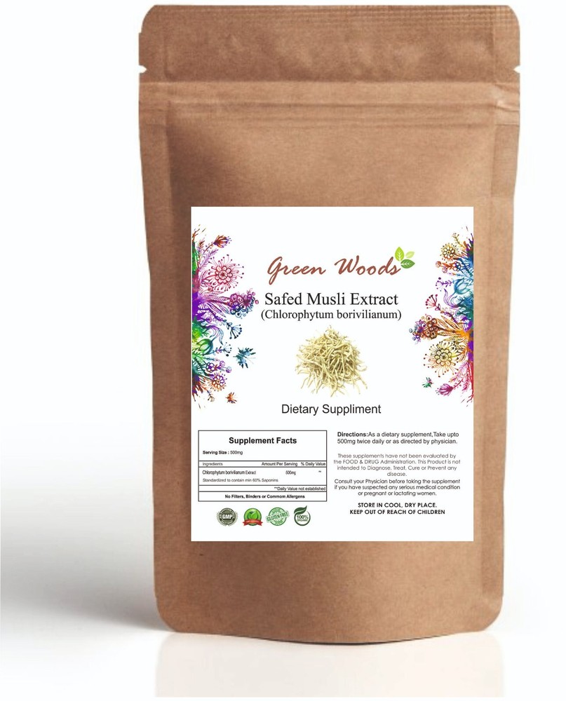 Safed Musli Extract 60% Saponins Chlorophytum Borivilianum-Sexual Health Support