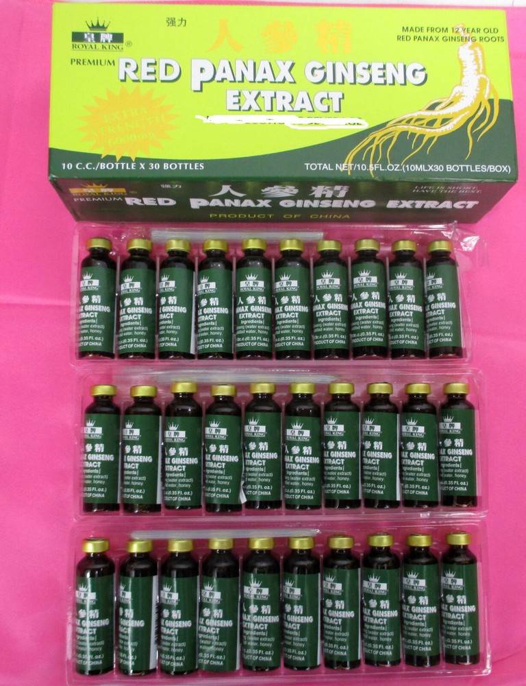 Red PANAX Ginseng Extract Premium of 12 years old Roots 8000 Mg 2 Box 60 Bottles