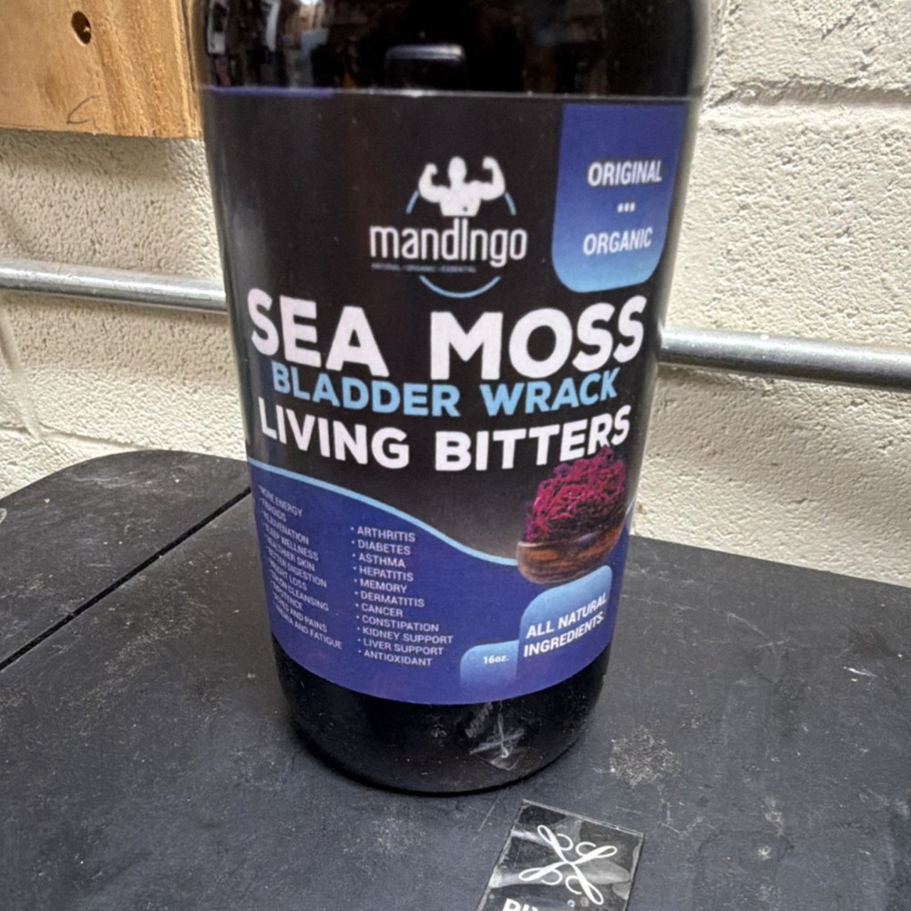 Mandingo Sea Moss Bladderwrack Organic Natural Herbal Blend Liquid 16oz