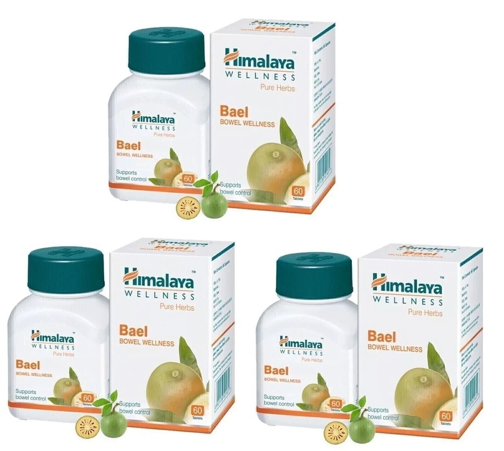 Himalaya Bael Tablets | Digestive Health Support | Pack of 3 | Exp 12/2025