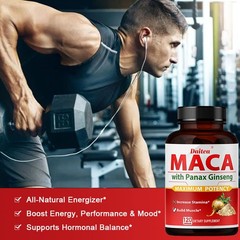 Maca Root 6000mg -30/60/120caps Hormonal Balance, Pure Natural Vegan Gluten-Free