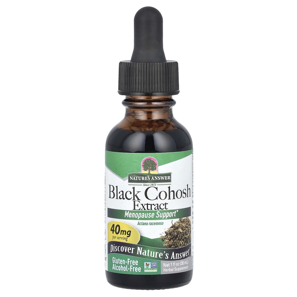 Nature s Answer Black Cohosh Alcohol-Free 40 mg 1 fl oz 30 ml Alcohol-Free,