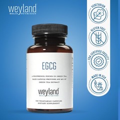 Green Tea Extract ECGC 400mg 100 Vegetarian Capsules
