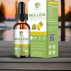 Mullein Leaf Extract Liquid Drop Lung Cleanse Respiratory Herbal Supplement NEW