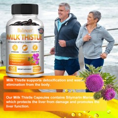 Milk Thistle 3500mg (with Silymarin) Extract 30/60/120 Capsules of Vitamins
