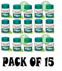 Himalaya Pilex Tablets Ayurvedic Herbal Wellness 60 Tabs Pack of 15 Exp Jul 2028