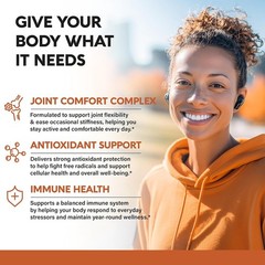Turmeric Curcumin With Ginger & Black Pepper Joint Support 1000mg 30/60/120 Caps