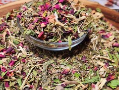 Menopause Herbal Tea Blend- Hormone Balancing-PCOS, Libido, Hot Flashes 1oz/28g.