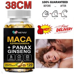 Organic Maca Root 120 Capsules 10000mg, Peruvian Maca Extract for Men & Women