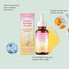 60ML Cyprus Oil for Hair Removal,Organic Cyperus Rotundus Oil for Reducing Body