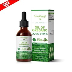 Oregano Oil Organic Liquid Drops for Adults and Kids – Super Concentrated 2fl oz