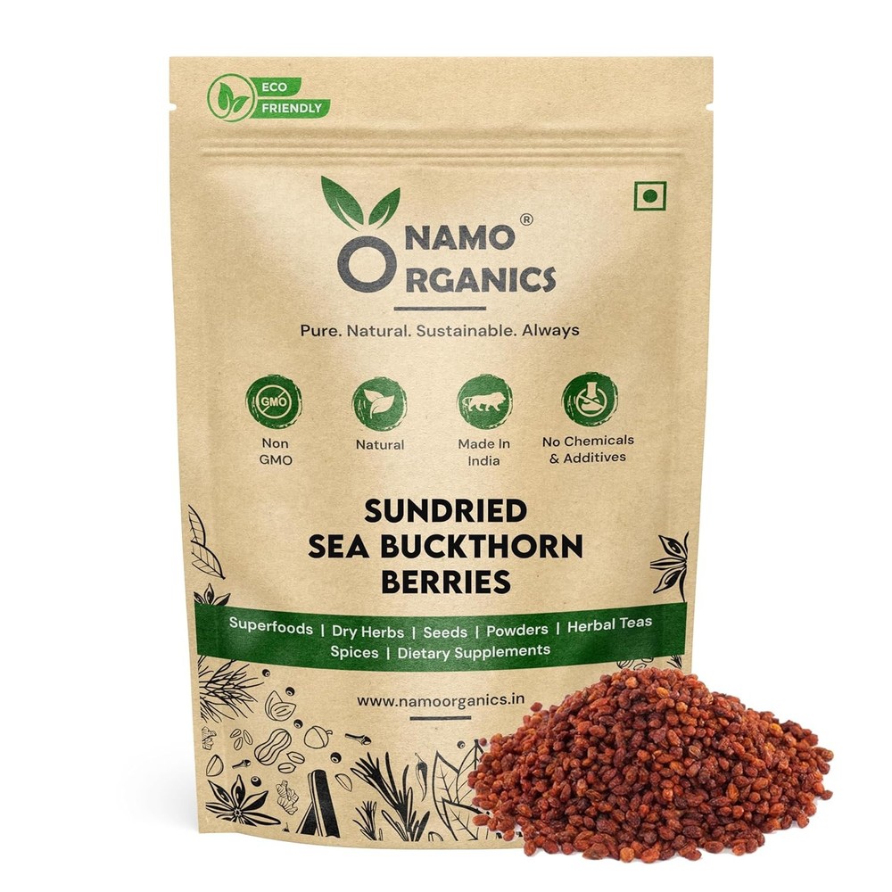 Namo Organics – Organic Sea Buckthorn Berry Whole- 200 gm – SeaBuckthorn Berries