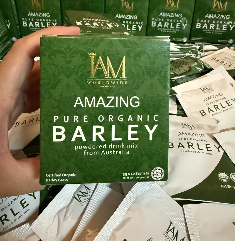 IAM Worldwide Amazing Pure Organic Barley 1 Box (New Packaging)