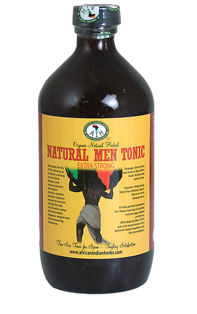 Organic Natural Herbal Men Tonic Extra Strong by AIH 16 oz